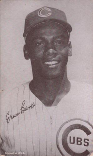 1947-66 Exhibits (W461) #NNO Ernie Banks Front