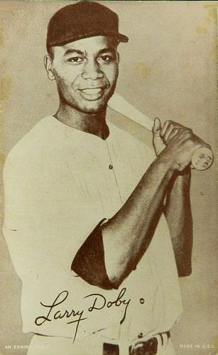 1947-66 Exhibits (W461) #NNO Larry Doby Front