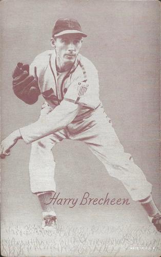 1947-66 Exhibits (W461) #NNO Harry Brecheen Front