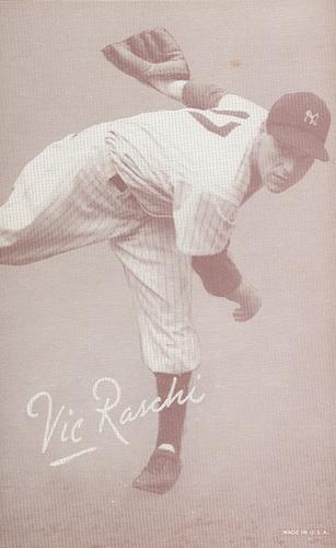 1947-66 Exhibits (W461) #NNO Vic Raschi Front