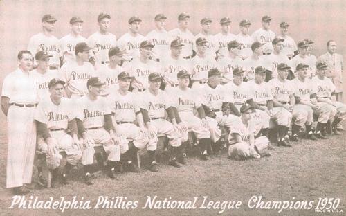 1947-66 Exhibits (W461) #NNO Philadelphia Phillies - National League Champions 1950 Front