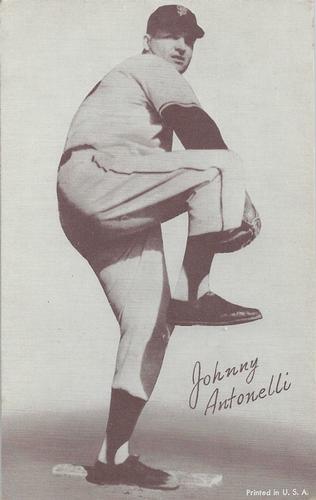 1947-66 Exhibits (W461) #NNO Johnny Antonelli Front