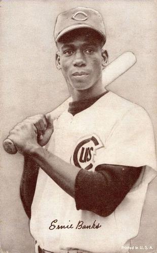 1947-66 Exhibits (W461) #NNO Ernie Banks  Front