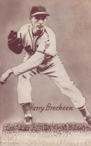 1947-66 Exhibits (W461) #NNO Harry Brecheen Front