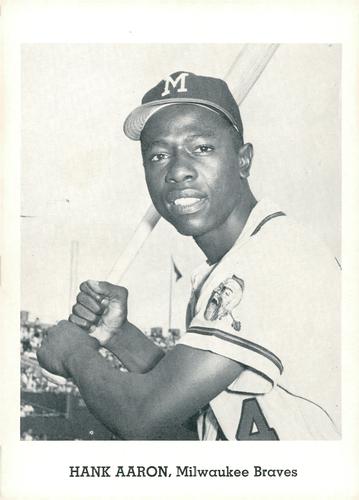 1962 Jay Publishing Milwaukee Braves 5x7 Photos (Set A) #NNO Hank Aaron Front