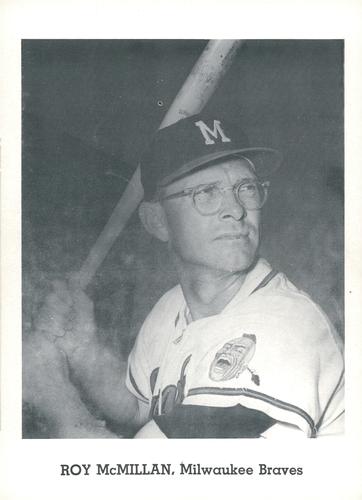 1962 Jay Publishing Milwaukee Braves 5x7 Photos (Set A) #NNO Roy McMillan Front
