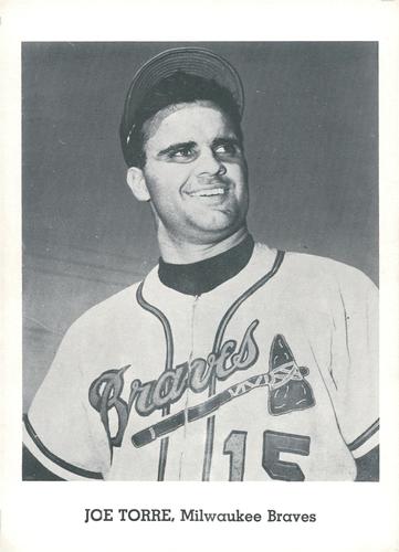 1962 Jay Publishing Milwaukee Braves 5x7 Photos (Set A) #NNO Joe Torre Front