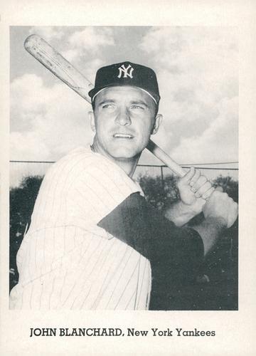 1962 Jay Publishing New York Yankees 5x7 Photos #NNO John Blanchard Front