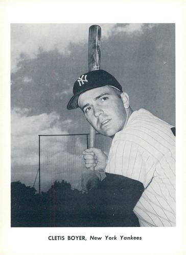 1962 Jay Publishing New York Yankees 5x7 Photos (Font Variation) #NNO Cletis Boyer Front