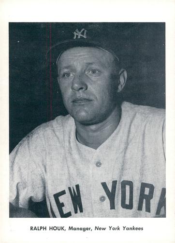 1962 Jay Publishing New York Yankees 5x7 Photos (Font Variation) #NNO Ralph Houk Front