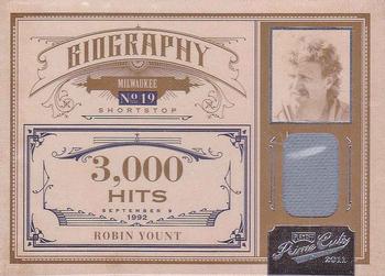 2011 Panini Prime Cuts - Biography Materials #8 Robin Yount Front