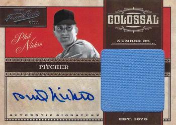 2011 Panini Prime Cuts - Colossal Materials Signatures #22 Phil Niekro Front