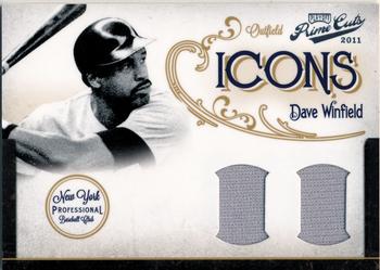 2011 Panini Prime Cuts - Icons Materials Combos #9 Dave Winfield Front