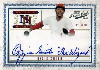 2011 Panini Prime Cuts - Notable Nicknames #18 Ozzie Smith Front