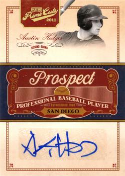 2011 Panini Prime Cuts - Prospect Signatures Gold #AH Austin Hedges Front