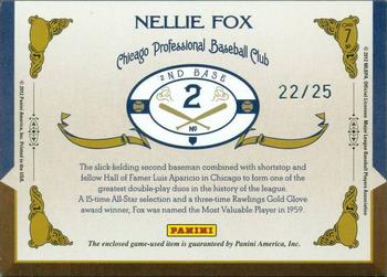 2011 Panini Prime Cuts - Timeline Materials #7 Nellie Fox Back
