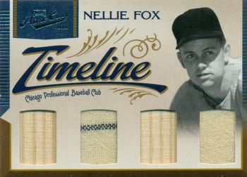 2011 Panini Prime Cuts - Timeline Quads Materials #7 Nellie Fox Front