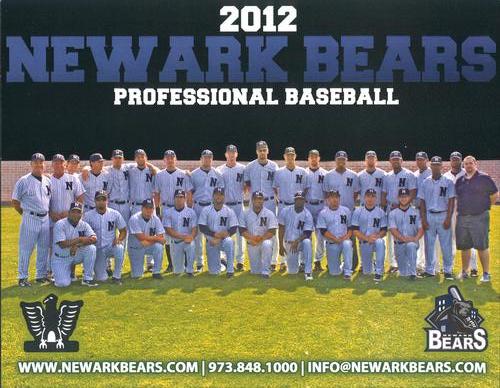 2012 Newark Bears Team Photo #1 Newark Bears Front