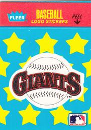 1986 Fleer Classic Miniatures - Logo Stickers (Stars) #NNO San Francisco Giants Front