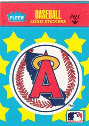 1986 Fleer Classic Miniatures - Logo Stickers (Stars) #NNO California Angels Front