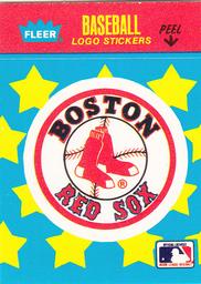 1986 Fleer Classic Miniatures - Logo Stickers (Stars) #NNO Boston Red Sox Front