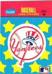 1986 Fleer Classic Miniatures - Logo Stickers (Stars) #NNO New York Yankees Front