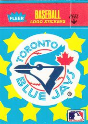 1986 Fleer Classic Miniatures - Logo Stickers (Stars) #NNO Toronto Blue Jays Front