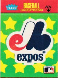 1988 Fleer Classic Miniatures - Logo Stickers (Stars) #NNO Montreal Expos Front