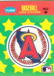 1988 Fleer Classic Miniatures - Logo Stickers (Stars) #NNO California Angels Front
