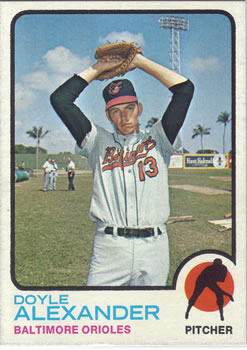 1973 Topps #109 Doyle Alexander Front