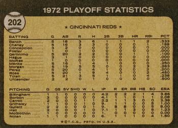 1973 Topps #202 N.L. Playoffs: Foster's Run Decides It Back
