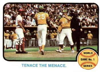 1973 Topps #203 World Series Game No. 1: Tenace the Menace Front
