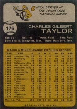 1973 Topps #176 Chuck Taylor Back