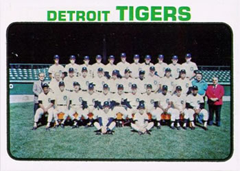 1973 Topps #191 Detroit Tigers Front