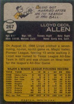 1973 Topps #267 Lloyd Allen Back