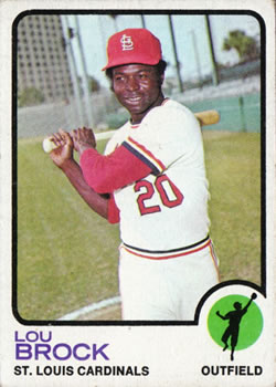 1973 Topps #320 Lou Brock Front