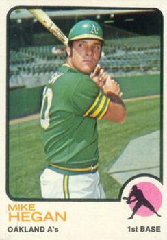 1973 Topps #382 Mike Hegan Front