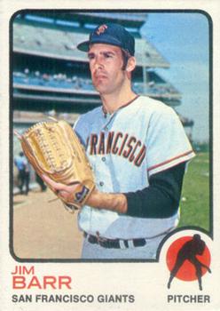 1973 Topps #387 Jim Barr Front