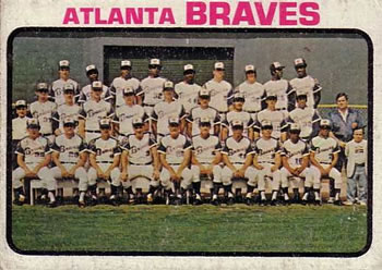 1973 Topps #521 Atlanta Braves Front