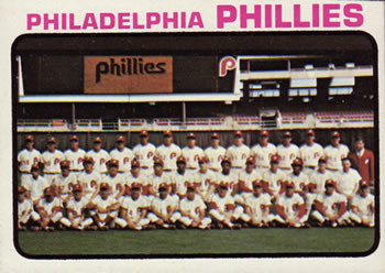 1973 Topps #536 Philadelphia Phillies Front