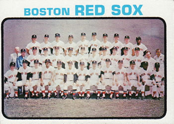 1973 Topps #596 Boston Red Sox Front