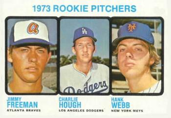 1973 Topps #610 1973 Rookie Pitchers (Jimmy Freeman / Charlie Hough / Hank Webb) Front