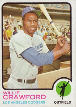 1973 Topps #639 Willie Crawford Front