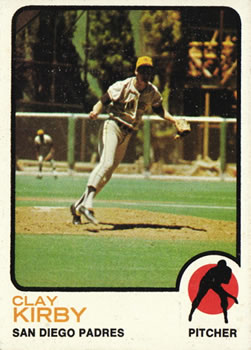 1973 Topps #655 Clay Kirby Front