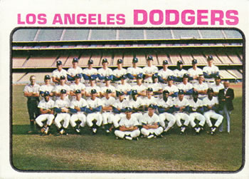 1973 Topps #91 Los Angeles Dodgers Front