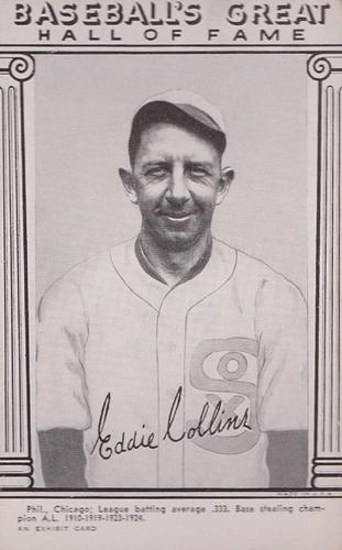 1948 Baseball's Great HOF Exhibits (W464) #NNO Eddie Collins Front