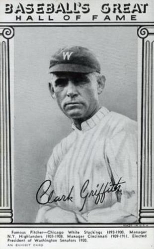 1948 Baseball's Great HOF Exhibits (W464) #NNO Clark Griffith Front