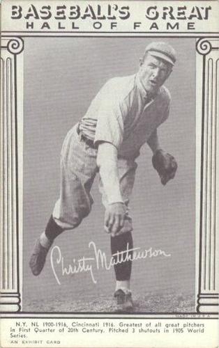 1948 Baseball's Great HOF Exhibits (W464) #NNO Christy Mathewson Front
