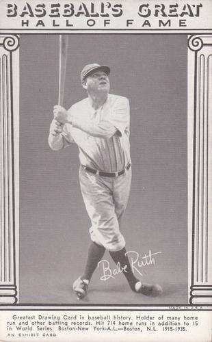 1948 Baseball's Great HOF Exhibits (W464) #NNO Babe Ruth Front