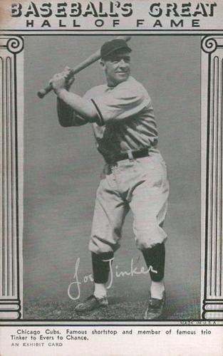 1948 Baseball's Great HOF Exhibits (W464) #NNO Joe Tinker Front